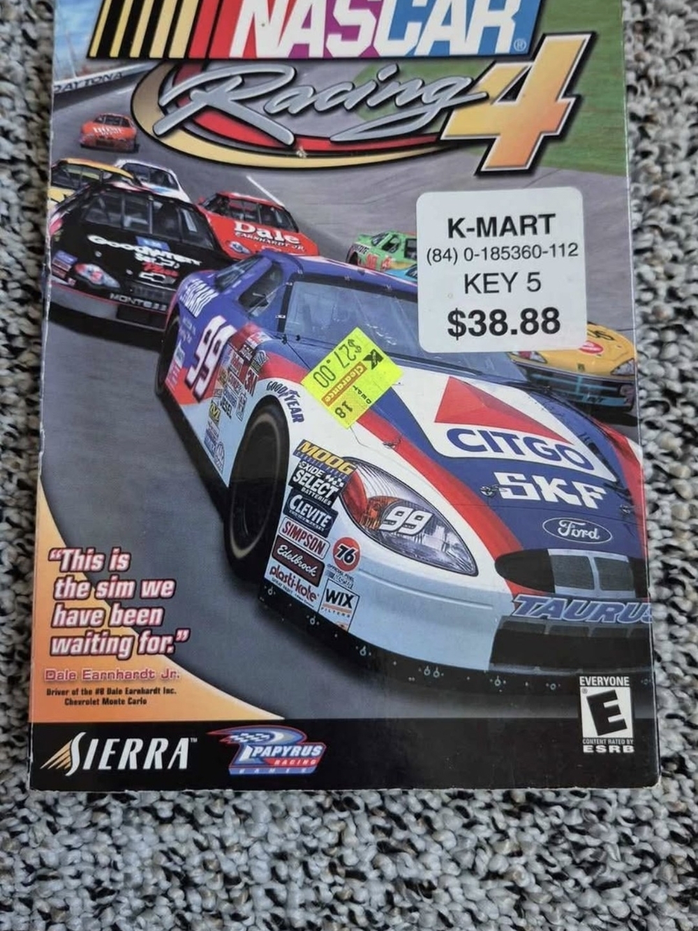 Serra NASCAR Racing 4 PC Game - Blue, Red, White